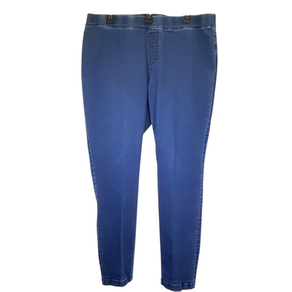 PER SE  Women's plus size 1X Blue Skinny Pull On Jeans Classic Denim Fit - Picture 1 of 5